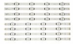 LED Backlight 4 LED για LG Innotek 39" AGF78400501, AGF78500901, AGF78400601 Σετ 8τμχ