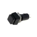 Πιεζοδιακόπτης Push ON 2 Pin SPST-NO, 1.5A/250V Φ12mm Μαύρος Ninigi PS-06B-MONO