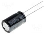 Πυκνωτής Ηλεκτρολυτικός 1000μF 16V 105°C Φ10x16mm Aishi EWH1CM102G16OT