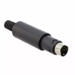 Βύσμα Mini DIN 6 Pin Αρσενικό Καλωδίου Πλαστικό Μαύρο MDC-006