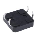 Microswitch TACT 4 Pin Push ON SPST-NO, 2.5N, 0.05A/12VDC, 12x12x7.3mm THT Ninigi TACTS-24R-F - Image 2