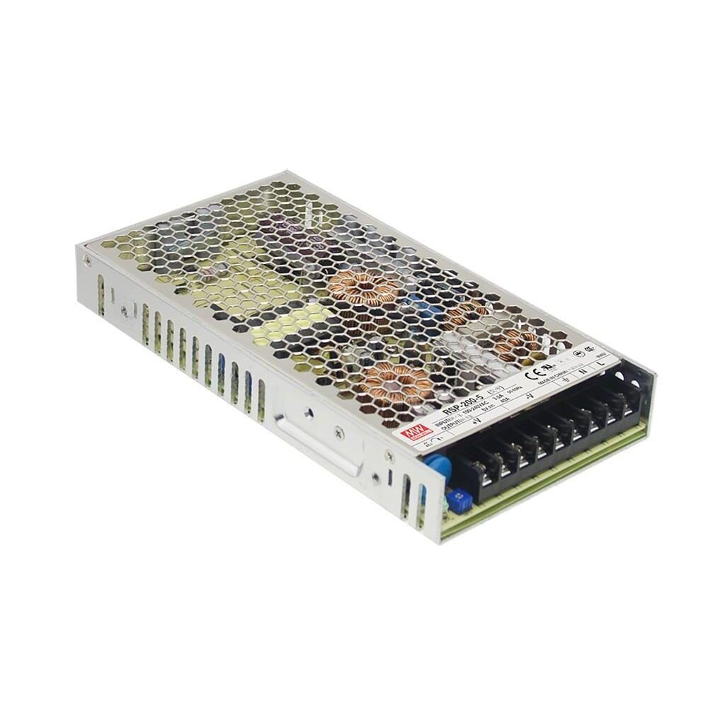 498926-o1.jpg Τροφοδοτικό Switching 12VDC 16.7A 200W με Διόρθωση Συντελεστή (PFC) Mean Well RSP-200-12 - Image 1