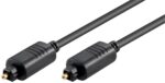 Καλώδιο Οπτικής Ίνας Toslink 0.5m Φ5mm Μαύρο Goobay 50564