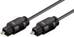 Καλώδιο Οπτικής Ίνας Toslink 10m Φ2.2mm Μαύρο Goobay 50938