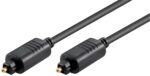 Καλώδιο Οπτικής Ίνας Toslink 5m Φ5mm Μαύρο Goobay 51223