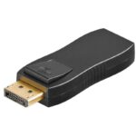 Adaptor DisplayPort v1.1 Αρσενικό προς HDMI Θηλυκό Επίχρυσο Μαύρο Goobay 51719 - Image 2