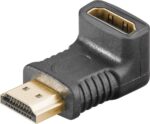 Adaptor HDMI Αρσενικό σε Θηλυκό Γωνία 270° με Επίχρυσα Βύσματα Μαύρο Goobay 51727