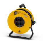 BORMANN BCR2230 Μπαλαντέζα Καρούλι 4 Θέσεων με Καλώδιο 50m 3x1.5mm² με Προστασία Υπερθέρμανσης Κίτρινη