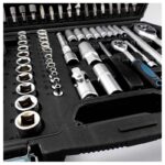 BORMANN Pro BHT5180 Σετ Καρυδάκια 1/2" & 1/4" με Καστάνια σε Κασετίνα 110τμχ - Image 2