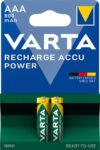 Varta Accu Power Επαναφορτιζόμενες Μπαταρίες AAA 1.2V 800mAh Ni-MΗ 2τμχ 56703101402
