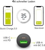 Goobay Ταχυφορτιστής Οχημάτων Διπλός  με USB-C Power Delivery & USB-A 30W Max. 55634 - Image 4
