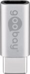 Goobay Adaptor USB-C Αρσενικό σε Micro USB Θηλυκό Ασημί 56636