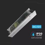 Τροφοδοτικό Switching για Ταινίες LED 12VDC 10A/120W Μεταλλικό Slim με Κλέμες V-TAC 3243 - Image 2