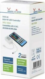 Controller για Ταινίες LED RGB+W 12/24VDC 96/192W με Τηλεχειριστήριο IR V-TAC 3326 - Image 5