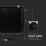 V-TAC 476 Προβολέας LED 150W 12000lm IP65 Φυσικό Λευκό 4000K Μαύρος VT-150 - Image 4