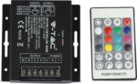 Controller για Ταινίες LED RGB+W 12/24VDC 288/576W με Τηλεχειριστήριο RF & Sync με Καλώδιο UTP V-TAC VT-2424