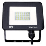 ON Nightled 20 Προβολέας LED 20W 1800lm IP65 Φυσικό Λευκό 4000K Μαύρος 23.8756.21
