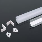 Προφίλ Αλουμινίου Γωνιακό για Ταινίες LED 200x1.58x1.58cm Ασημί V-TAC 3353 - Image 3