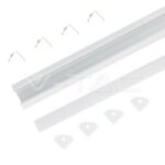 Προφίλ Αλουμινίου για Ταινίες LED 200x1.74x1.21cm Ασημί V-TAC 3358 - Image 4