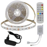 Σετ Ταινίας Led RGB 5m 8W/m με Τροφοδοτικό 12VDC & Τηλεχειριστήριο Optonica ST4322
