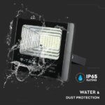 V-TAC 8573 Ηλιακός Προβολέας LED Ισχύος 25W 550lm IP65 με Τηλεχειριστήριο Φυσικό Λευκό 4000Κ Μαύρος - Image 4