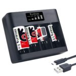 Uniross Φορτιστής USB 5 Μπαταριών Ni-MH Μεγέθους AA/AAA/9V/C/D με 5 Κανάλια Φόρτισης & Οθόνη Ενδείξεων UNPCU008