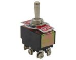 Διακόπτης Μοχλού Toggle ON-OFF-(ON) 6 Pin DP3T, 10A/250VAC, Φ12mm KN3C-213Α-A3