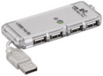 Goobay 4 Port USB 2.0 HUB Ασημί 68879