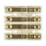 Κλέμμα 4 Θέσεων Επίχρυση για Καλώδιο έως 4mm