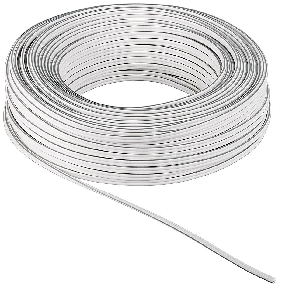 702390100-o1.jpg Καλώδιο Ηχείων 2x2.5mm Χαλκός Λευκό-Μαύρο 100m - Image 1
