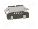 Βύσμα Micro USB 2.0 5 Pin Θηλυκό για PCB SMD ECE ESB2281101 - Image 3