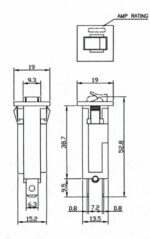 Θερμικός Διακόπτης Υπερέντασης 8Α 250VAC Ultimax ZE-800-8 - Image 2