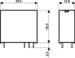 Ρελέ Ηλεκτρομαγνητικό 12VDC 8A 2 Επαφών N.C+N.O. 8 Pin για PCB RP421012 SCHRACK - Image 4