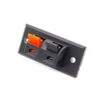 Τερματική Υποδοχή Ηχείων για Panel 54x24mm Μαύρη CC-212D
