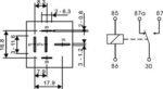 Ρελέ Ηλεκτρομαγνητικό Οχήματος 12VDC 80A 1 Επαφής N.C+N.O. 5 Pin Faston AM3-12P Recoy - Image 4