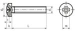 Βίδα M3 Ατσάλινη Μήκος 20mm Κεφαλή Philips PH1 Bossard 1154338 - Image 2