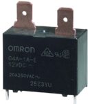 Ρελέ Ηλεκτρομαγνητικό 12VDC 20A 1 Επαφής N.O 4 Pin για PCB Omron G4A-1A-E 12VDC