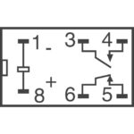 Ρελέ Ηλεκτρομαγνητικό 24VDC 8A 1 Επαφής N.O+1 N.C 6 Pin για PCB G6C-2117P-US 24VDC Omron - Image 2