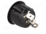 Διακόπτης Rocker ON-OFF-ON 3 Pin SP3T, 10A/250VAC, Φ20.2mm SCI R13-112D-BB-7D - Image 2