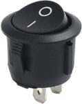 Διακόπτης Rocker OFF-(ON) 2 Pin SPST, 10A/250VAC, Φ20.2mm SCI R13-112F-02-BB-2D