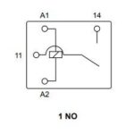 Ρελέ Ηλεκτρομαγνητικό 12VDC 10A 1 Επαφής N.O 5 Pin για PCB Relpol RM51-3011-85-1012 - Image 2