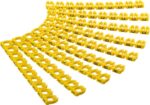 Σήμανση Καλωδίων Φ4-6mm με Γράμματα A–C Κίτρινα 3x30τμχ. Goobay 72518