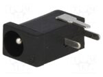 Βύσμα DC 3.4 & 3.5x1.3mm 500mA Αρσενικό Γωνία για PCB PC-GK1.3
