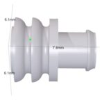 Λάστιχο Στεγανοποίησης Φ5.5mm για Βύσματα Superseal 1.5 Καλώδιο 1.82.4mm TE Connectivity 281934-2 - Image 2