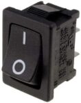 Διακόπτης Rocker OFF-(ON) 2 Pin SPST, 10A/250VAC, για Άνοιγμα 19.4x13mm SCI R13-66F-02-BB-3D