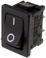 Διακόπτης Rocker OFF-(ON) 2 Pin SPST, 10A/250VAC, για Άνοιγμα 19.4x13mm SCI R13-66F-02-BB-3D