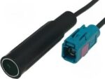 Adaptor Κεραίας Αυτοκινήτου DIN Θηλυκό σε Fakra Θηλυκό με Καλώδιο 23cm Μαύρο 4CarMedia ZRS-FAKRA-DIN
