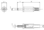 Βύσμα DC 6.5x4.1x9.5x1mm 2A Θηλυκό με Pin Καλωδίου Κολλητό Lumberg 1636 06 - Image 2