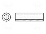 Αποστάτης Πλαστικός Κυλινδρικός 7mm Φ3.5mm Fix&Fasten FIX-3.5-7