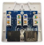 Διπλή Πρίζα Δικτύου RJ45 Εξωτερική Αυτοκόλλητη Cat.5e Central  01-60-488/M - Image 2